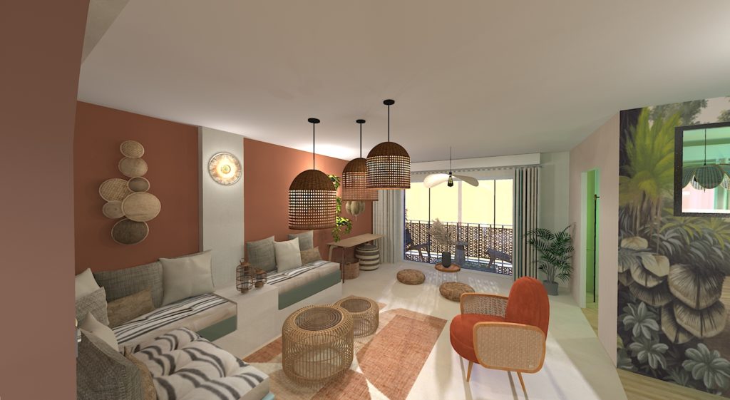 Conception d'un projet de rénovation d'un appartement à Cannes