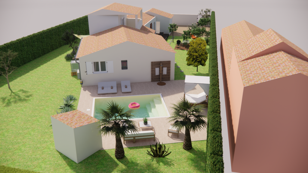 MODELISATION DE PISCINE EN 3D NIMES